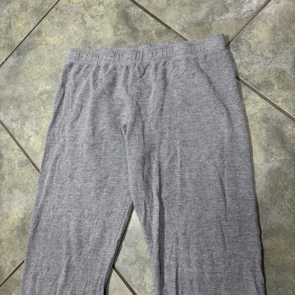 Monrow Soul Cycle Sweatpants Sz M Grey Embroidered Women Limited Edition Casual
